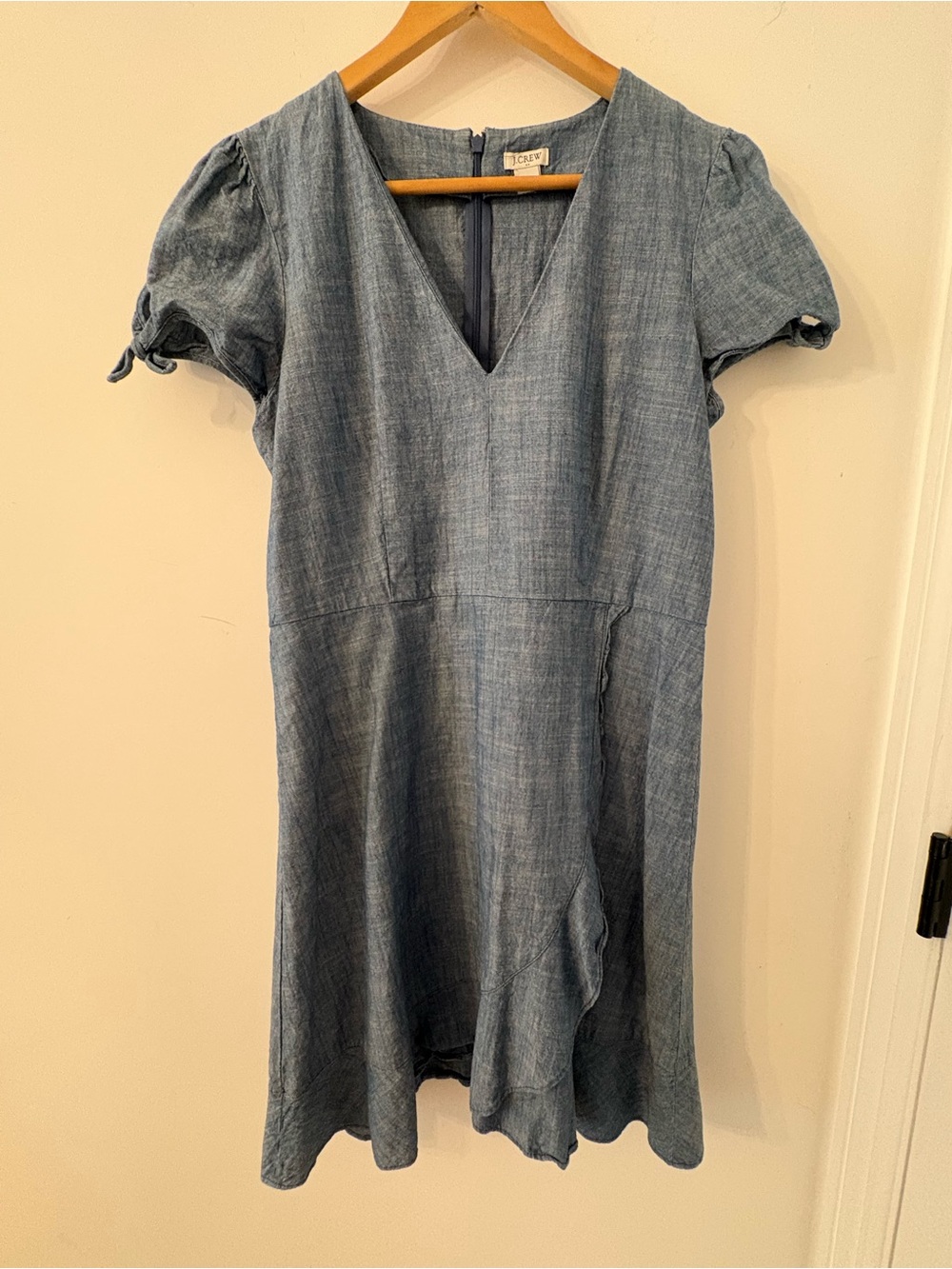 J.Crew Women’s Denim V-Neck Short Sleeve Dress